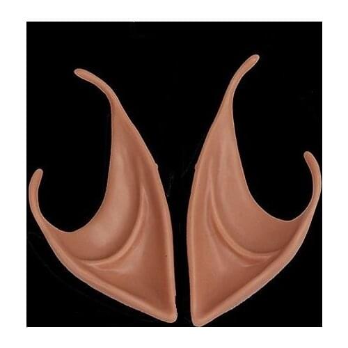 Elf Ears Fairy Vulcan Alien Cosplay Halloween Fancy Dress Costume Accessory Hobbit Pixie Ear Tips Latex Ear party Cos props