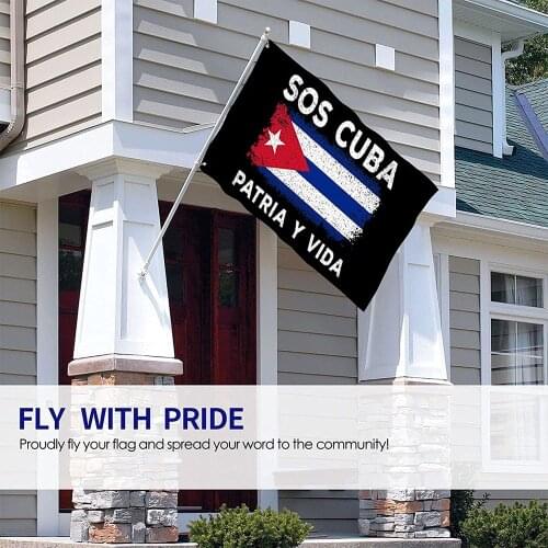 Cuba Flag With Brass Grommets Printed Polyester Banner For Garden Courtyard Balcony Decoration @ls
