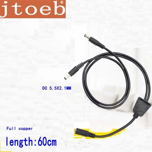 JTOEB DC12V one minute two router hard disk power socket male and female power supply 5.5*2.1mm high power extension cable