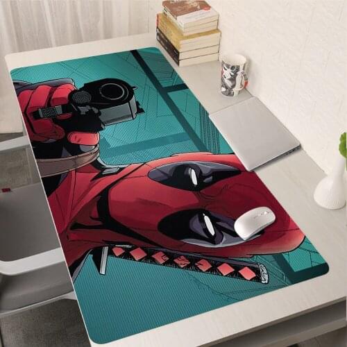 Deadpool Mouse Pad Gamer Gaming Computer Table Big Mousepepad Black Bullet Mousepad Gamers Accessories Deskpad Gamer Xs Mausepad