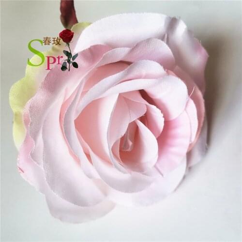 SPR Hot 100 pieces of 9 cm flower head mini silk artificial flower decoration home wedding decoration DIY wreath headdres