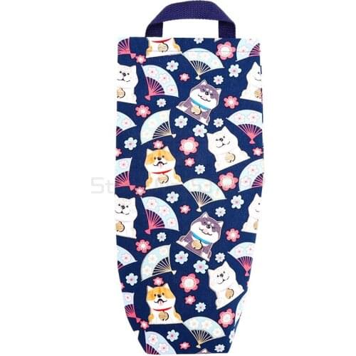 Garbage bag storage artifact kitchen plastic bag collector cloth cover wall hanging cloth bag extraction and sorting bag