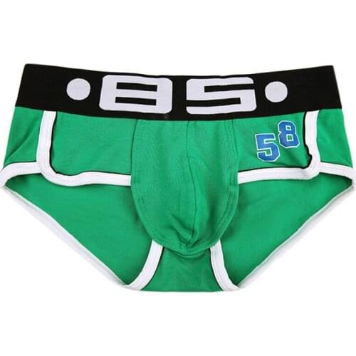 Brand Men Underwear Sexy Men Briefs Breathable Mens Slip Cueca Male Panties Underpants Briefs 6 colors U convex bag