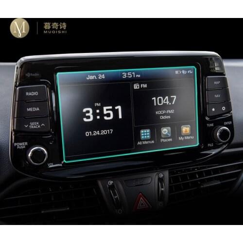 For Hyundai i30 Fastback N Navigation Screen Tempered Glass Entertainment Display Film Computer Protector Interior Accessories