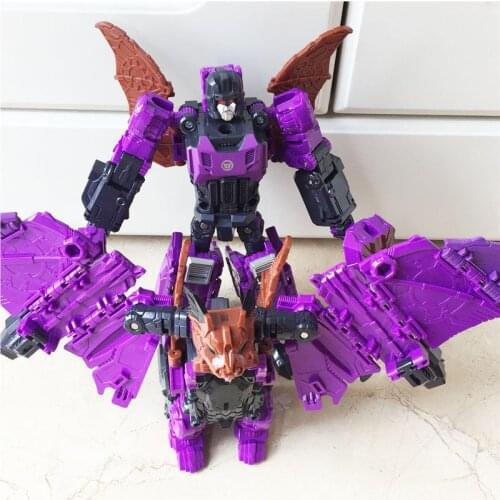 WEI JIANG New Anime Transformation 5 Robots Car Toy boy pvc Action Figures Classic bat dinosaur model ABS Plastic kids Toys