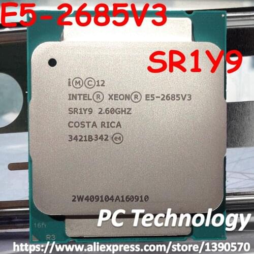 E5 2685V3 Original Intel Xeon E5-2685V3 OEM version (not QS not es) CPU Processor 30M E5-2685 V3 LGA2011 12-Cores 2.60GHz