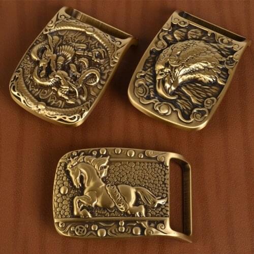 1Pc Meetee Solid Brass Metal Buckle Men Women Belt Head Fit For Belts 37-38mm DIY Leather Crafts Jeans Accessories YK159