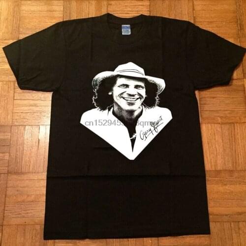 RARE-Vintage 80s Gary Stewart T-Shirt Honky Tonkin Country Tx Outlaws top Black