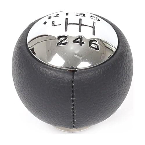 6 Speed Car Gear Leather Shift Knob for Peugeot 307 308 3008 407 5008