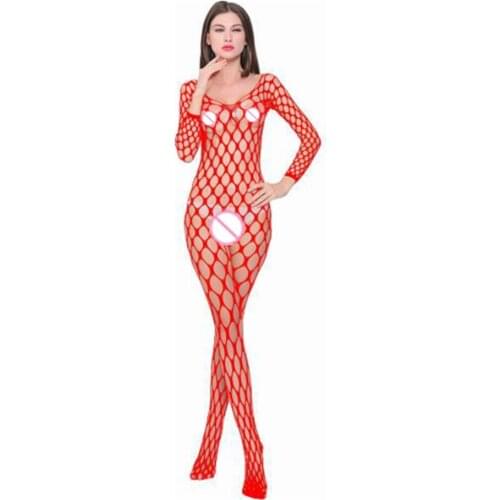 Sexy Sheer Mesh Fishnet Body Stockings Women Erotic Lingerie Porno Sex Underwear Open Crotch Teddies Bodysuits Bodystockings