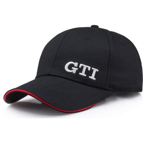 Sport Racing Baseball Cap High Quality Letter GTI Embroidered Fashion Snapback Hat Man Woman Outdoor Breathable Bone Trucker Cap