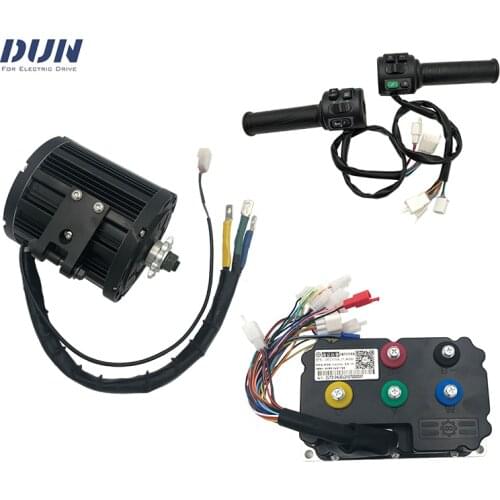 QS 100kmh Peak 7500W QS138 4KW Mid Drive Motor With FarDrive ND72220 DC 220A Controller for Offroad Dirtbike Motorcycle