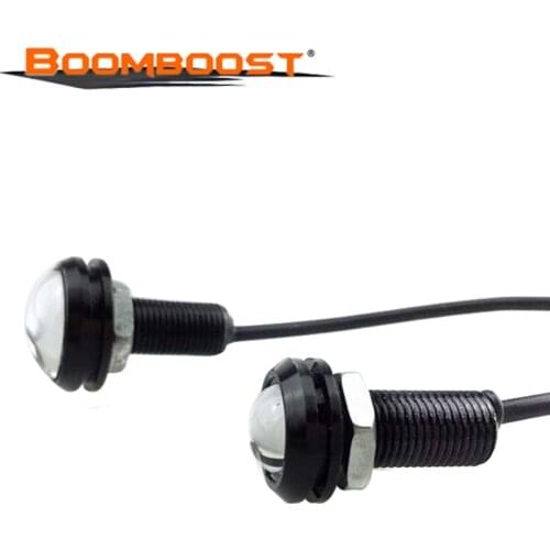 Car Styling 9W 18mm Black DC 12V 2Pcs/Lot Fogging License Daytime Running Light Eagle Eye WaterProof Auto Lamp LED Hawkeye DRL