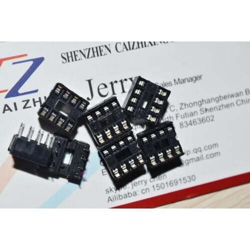 SUQ 60PCS/LOT 8pin DIP IC sockets Adaptor Solder Type 8 pin.Buy good products, please choose us