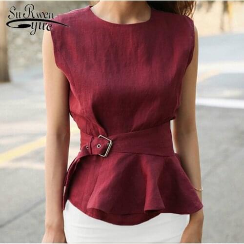 SURWENYUE Peplum Blouses China