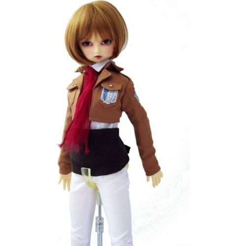 [wamami] 255# Attack on Titan Mikasa Uniform Costume Cosplay For 1/3 DD DDM DDL BJD Doll