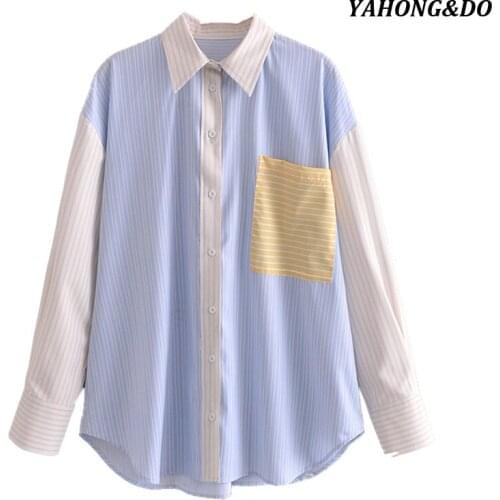 YAHONG&DO Women's Striped Shirts