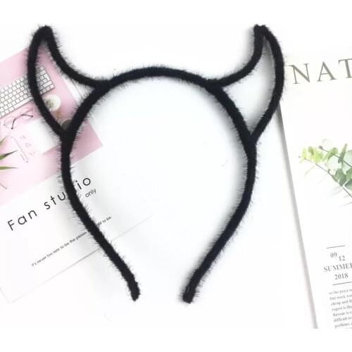 Devil Horn Funny Headband Hairband Headband Hair Hoop for Birthday Carnival Party Headdress Gifts Accessories