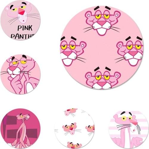 Pink Panther Icons Pins Badge Decoration Brooches Metal Badges For Clothes Backpack Decoration