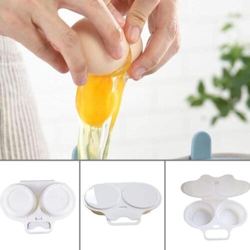 1/2pcs Eggs Steamer Box Useful Two Eggs Microwave Omelet Cooker Pan Microwavable Cooker Omelette Kitchen Tools WALK KONW