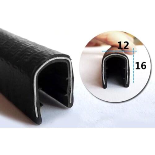 12mm x 16mm U Channel Edge Trim Seal Strip For Metal Edges, Cars, Lid, Boat, Heavy Equipment