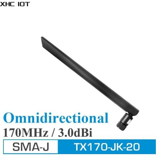 2Pcs/Lot Flexible 170MHz Vhf Whip Antenna Original 3.0dBi Ultra -Short Straight Antennas for Communications CDSENET TX170-JK-20