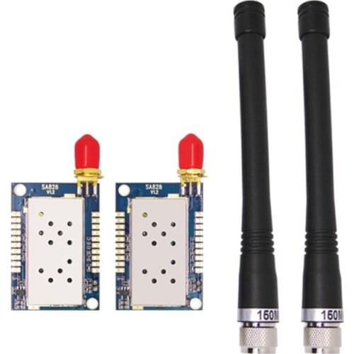2pcs Upgrade Version SA828-V All-in-One VHF Frequency 134MHz ~174MHz UHF 400-480mhz 1W 3-5km Embedded Walkie Talkie Module