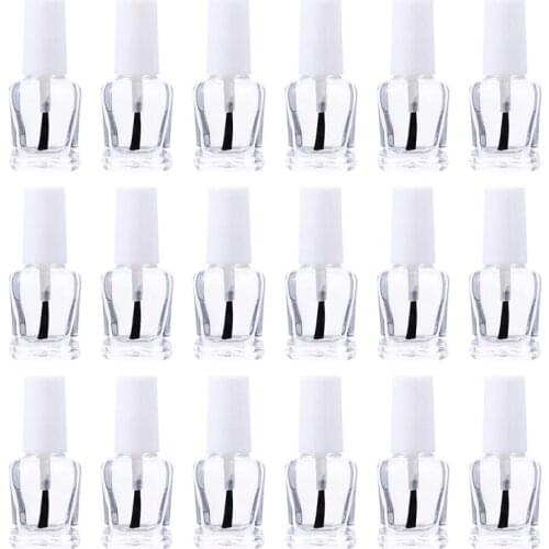 20pcs 5ML DIY Empty Nail Polish Bottles Empty Refillable Bottle Glass Nail Polish Bottle Nail Gel Container Nail Gel Bottle
