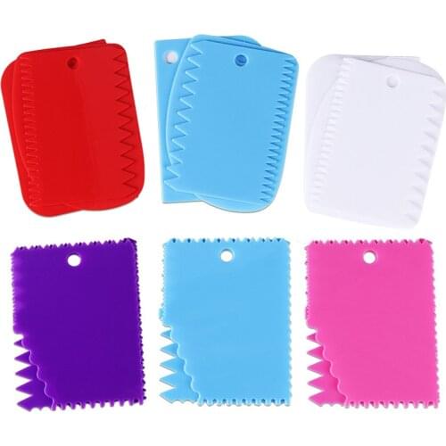 3PCS/Lot Dough Cake Cutter Slicer Spatula for Cake Cream Scraper Cake Blade Silicone Spatula For Cake Patisserie