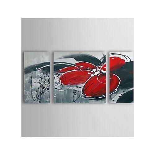 3 piece Oil Paintings Hand Painted Modern Abstract Canvas Art Wall Pictures for Home Decorations No Frame