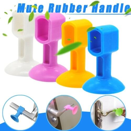 5 Pcs Multi Function Mute Rubber Handle Anti-collision For Home Kitchens Bathrooms Multi-Purpose Hooks