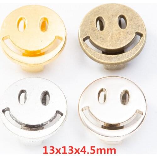 50 pieces of retro metal zinc alloy face DIY handmade jewelry necklace making 8381