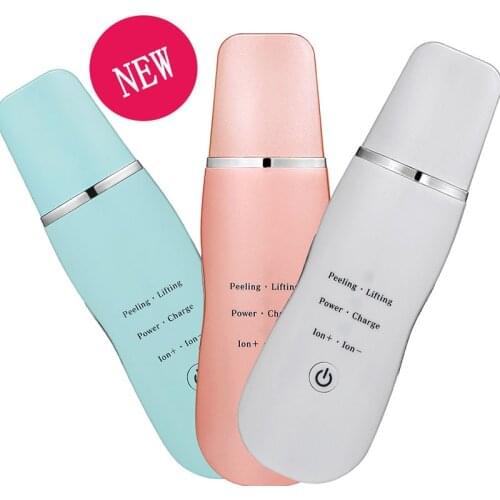 Skin Cleaner Pore Peel Scrubber Beauty Exfoliating Machine Ultrasonic Face Cleaner Skin Scrubber Ultrasound Vibration Massager