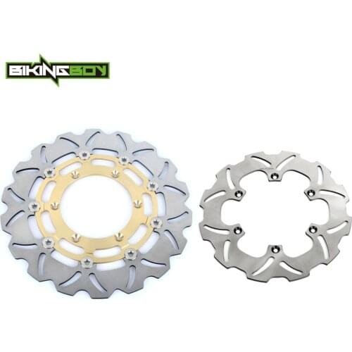 BIKINGBOY DRZ DR-Z 400 SM SuperMotard 05 06 07 08 09 10 11 12 13 14 15 16 17 18 19 20 21 Front Rear Brake Discs Disks Rotors Set