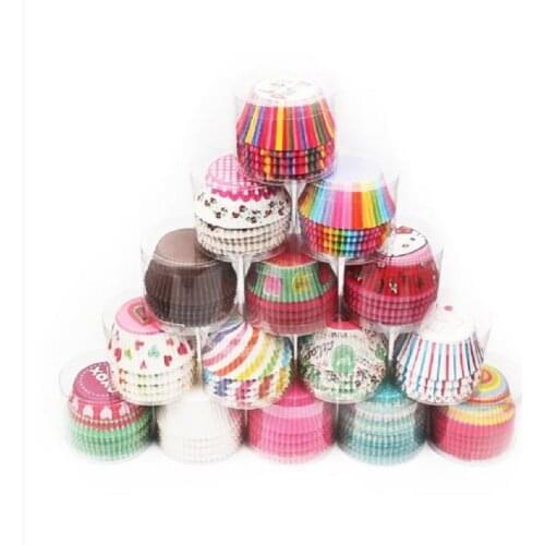 Paper Cupcake Wrappers Baking Cups Cases Muffin Boxes Cake Cup Decorating Tools Kitchen Cake Tools DIY 100pcs