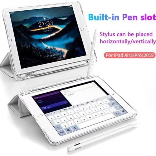 IPad mini4 5 Case ipad9.7 Pro11 2020 Cover Air3 Air Bag Anti-fall Case With Pen Slot Pro11 2021 iPad8 10.2 Case Cover