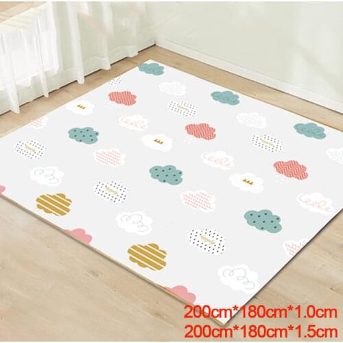 200cm*180cm Baby Play Mat Waterproof XPE Soft Floor Baby Carpet Rug Developing Mat Climbing Pad Kids Rugfor Children Game Pad