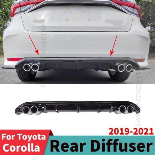 Rear Bumper Diffuser Lip Tuning Accessories Bumper Lip Protection Bumper Lip Splitter Body Kit For Toyota Corolla 2019 2020 2021