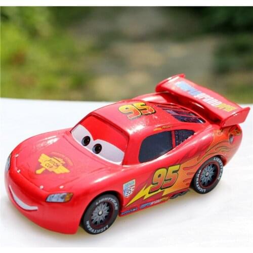 Disney Hot Movie Pixar Cars 2 New Cute No.95 Lightning McQueen Diecast Metal Alloy Model Toys Car For Children New Year Gifts