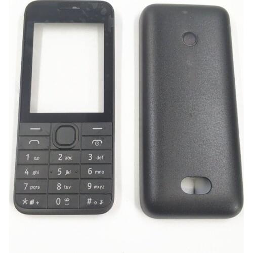 For Nokia 208 New Full Complete Mobile Phone Housing Cover Case+English Keypad