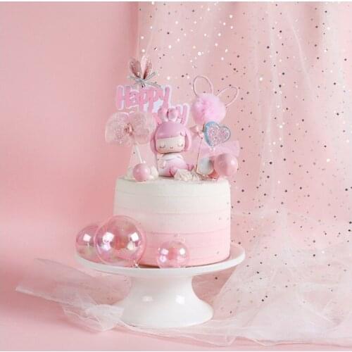 Ins wind net gauze bow cake topper baby bath cake decoration supplies cupcake wrapper christmas decorations for home