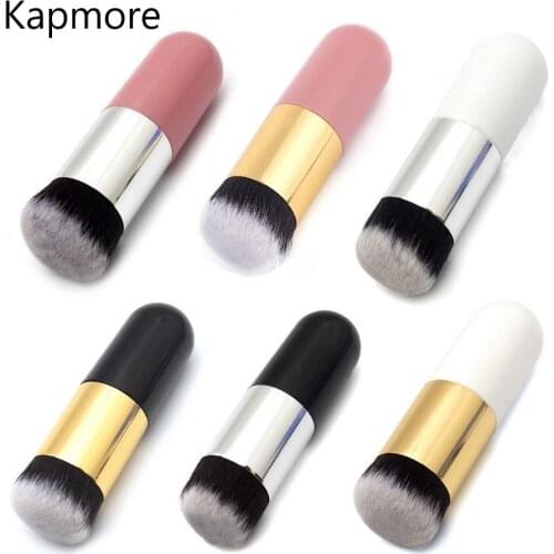 1PCS Foundation Brush Professional Nylon Reusable Highlight Brush Concealer Brush Beauty Cosmetics Brush Makeup Tool