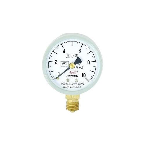 0-10 Mpa Air Water Pressure White Dial Compound Gauge
