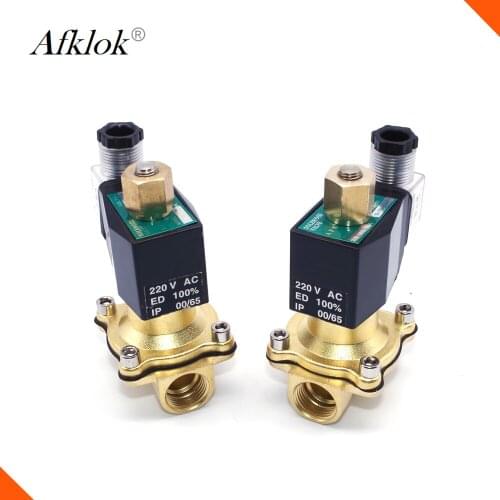 2W-25K 12VDC brass water normally open 1 inch solenoid valve