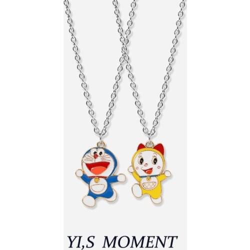 Cartoon Doraemon Fashion Choker Necklaces for Women Jewelry Gift