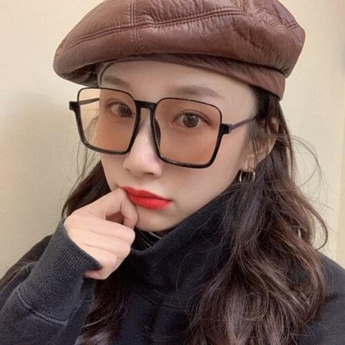 Seemfly Fashion Oversize Square Sunglasses Women Full Frame Vintage Eyeglasses Driving Travel Goggle Sun Glasses UV400 Shades