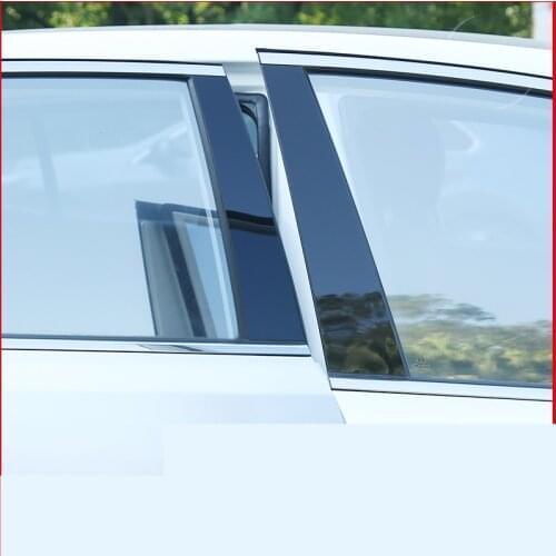 PC Brightly Black Window ABS Pillar Protective Cover For BYD Song Yuan S6 F3 CBA036