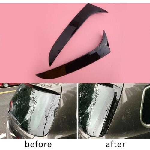 CITALL 2Pcs Rear Window Side Spoiler Splitter Fit for VW Passat B6 Wagon 2005-2010