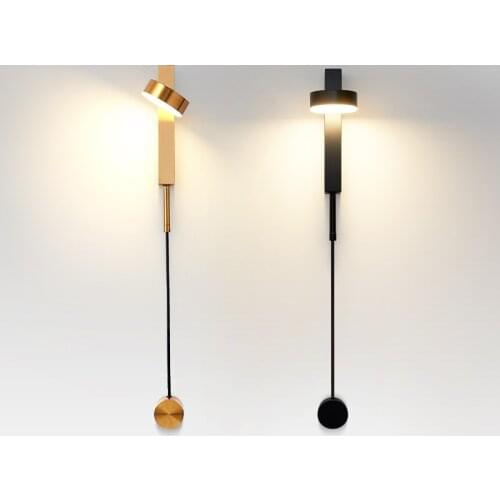 Modern LED Wall Lamp Nordic Bedroom Aisle Hallway Bedside Indoor Lighting Sconce Indoor Decoration Living Room Dimmable Light