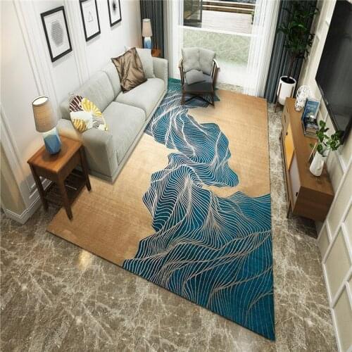 Modern Minimalist Abstract Ink Pattern Nordic Style Design Living Room Bedroom Non-Slip Bathroom Carpet
